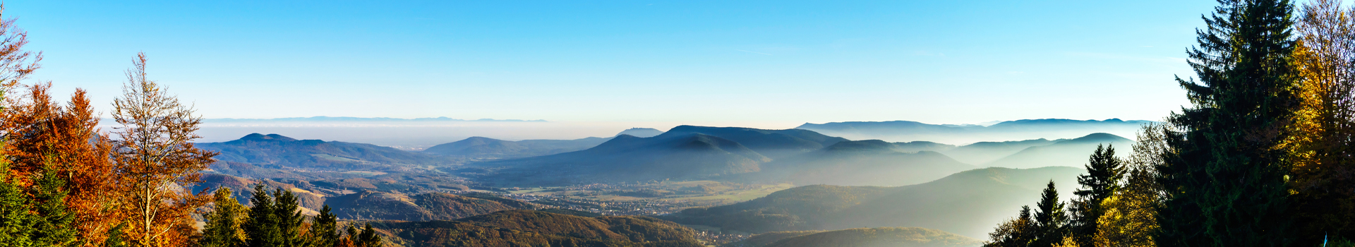 La vallée de la Bruche vue des hauteurs