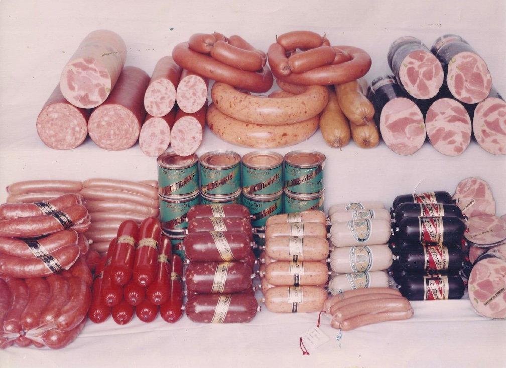 La gamme de charcuterie des années 1960